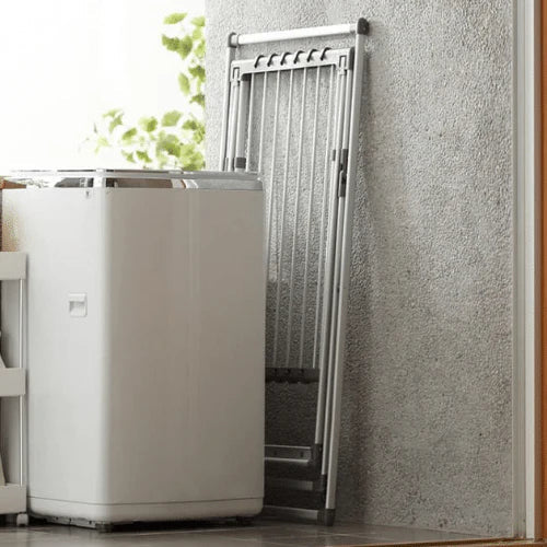 Kompakter, multifunktionaler Wäscheständer – Edelstahl