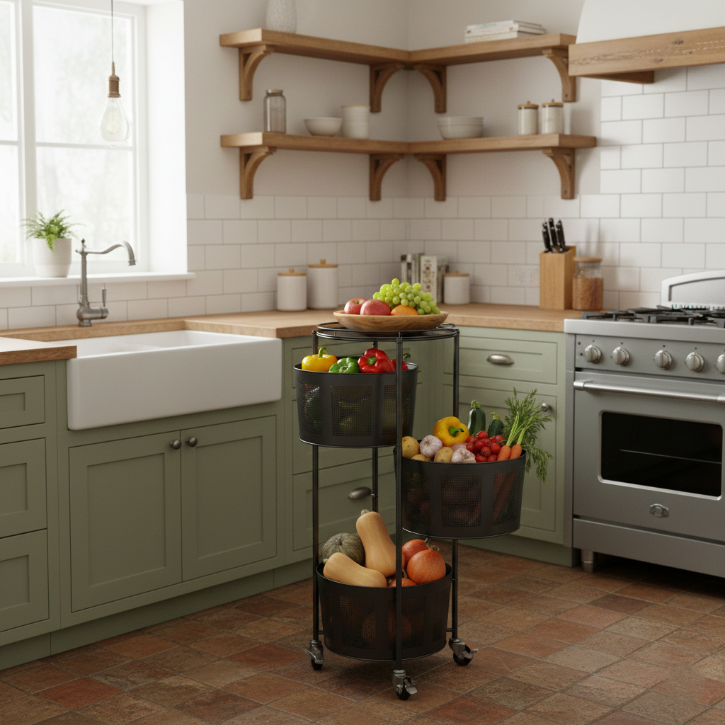 4-Tier Kitchen Shelf + Free Gift