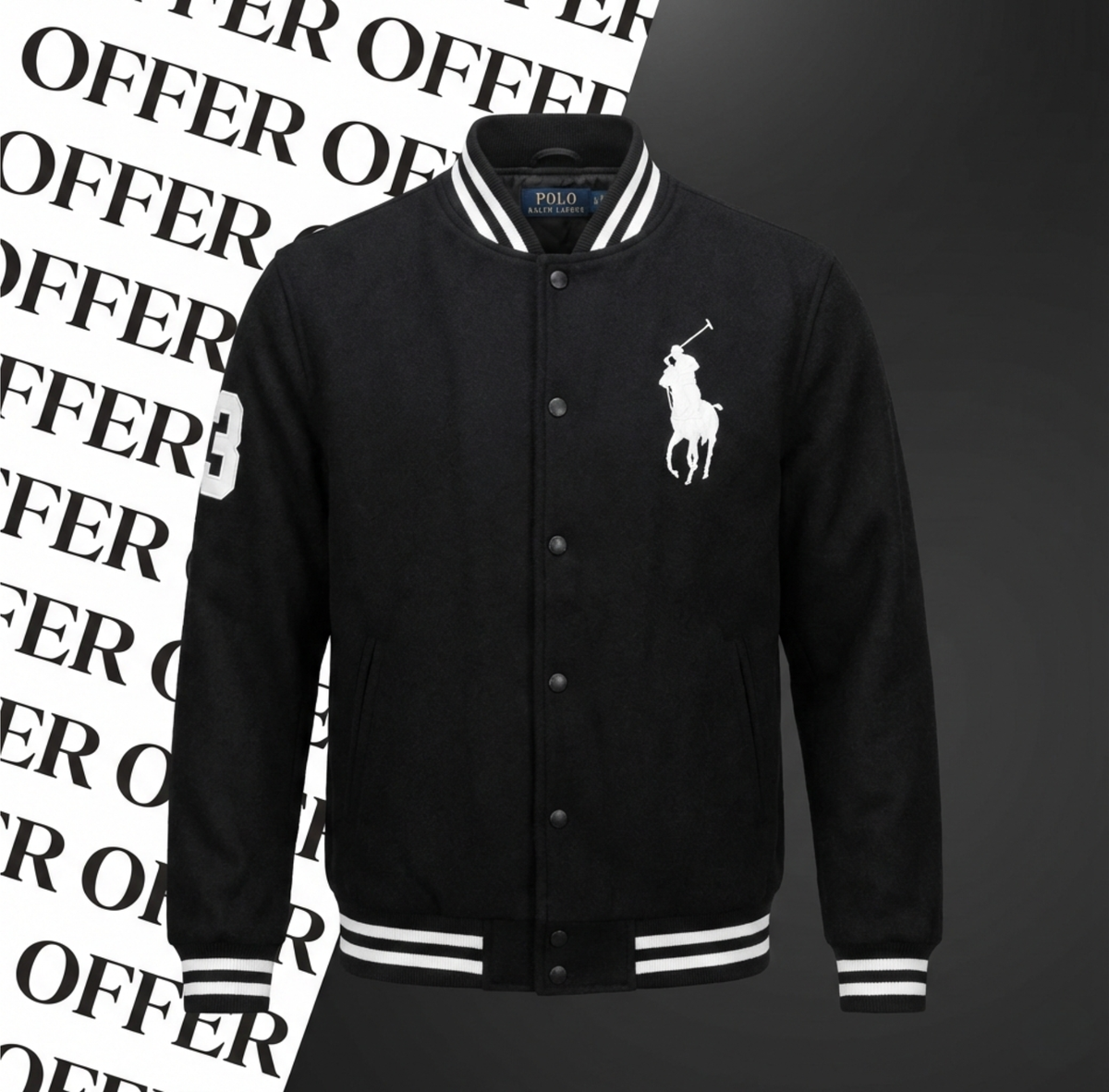 Big Pony Fleece-Baseballjacke