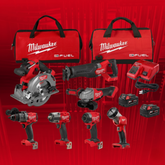 MILWAUKEE M18 KRAFTSTOFFSET – 7 PROFESSIONELLE WERKZEUGE