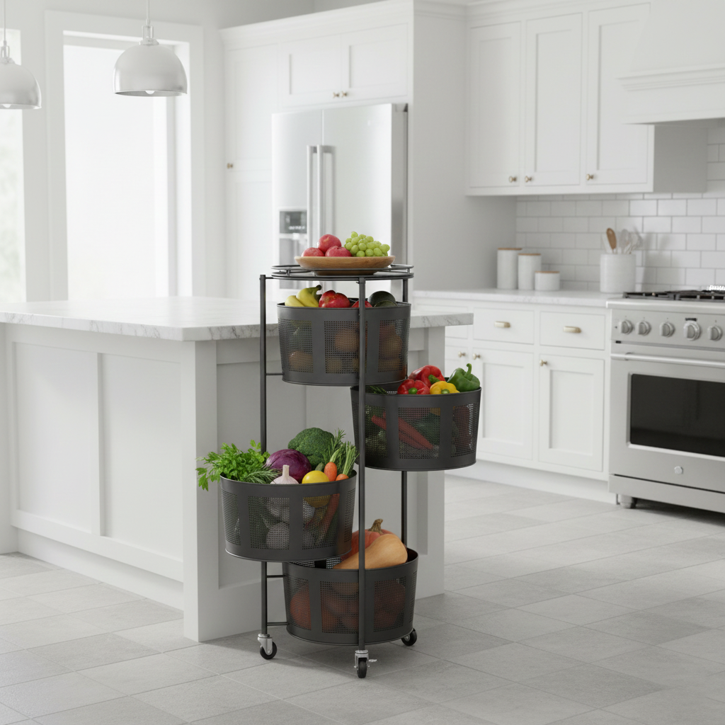 4-Tier Kitchen Shelf + Free Gift