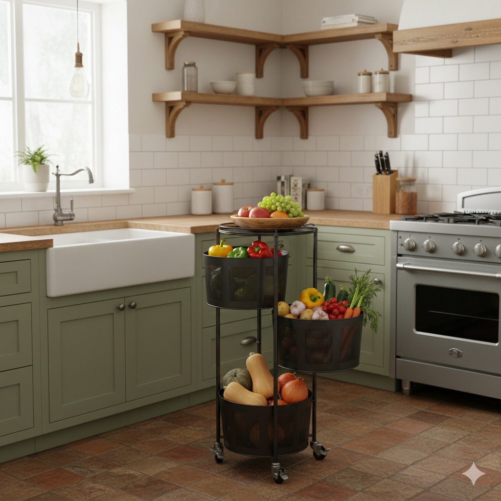 4-Tier Kitchen Shelf + Free Gift